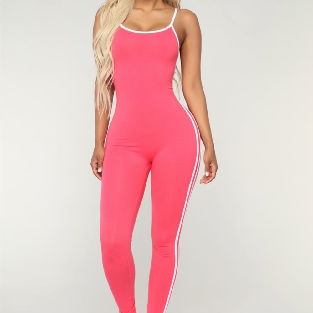 Fashion Nova striped jumpsuit!